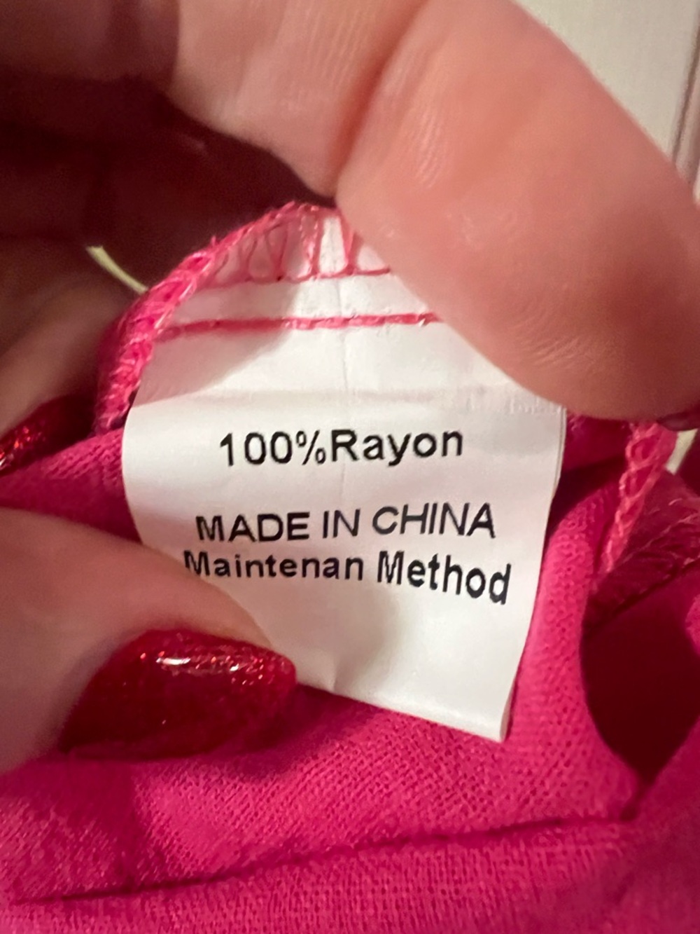 NWOT Women’s Barbiecore Pink Tiered Summer Rayon Maxi Skirt w Pockets Size Small - Picture 11 of 12